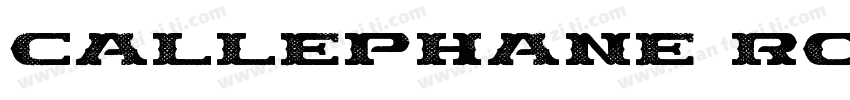 Callephane Rough字体转换